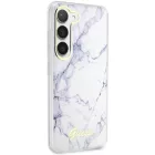 Samsung Galaxy S23+ Plus Tok - Guess Marble - Fehér