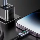Joyroom USB-A - Lightning Kábel Kijelzővel - 1.2m 2.4A - Fekete
