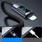 Joyroom USB-A - Lightning Kábel Kijelzővel - 1.2m 2.4A - Fekete