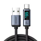 Joyroom USB-A - USB-C Display Kábel - 1.2m 66W - Fekete
