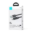 Joyroom USB-A - USB-C Display Kábel - 1.2m 66W - Fekete