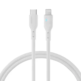 Joyroom USB-C - Lightning LED Kábel - 1.2m 20W - Fehér