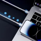 Joyroom USB-C - Lightning LED Kábel - 1.2m 20W - Fehér