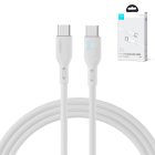 Joyroom USB-C - USB-C LED Kábel - 2m 100W - Fehér