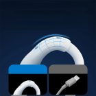 Joyroom USB-A - micro USB LED Kábel - 2m 2.4A - Fehér