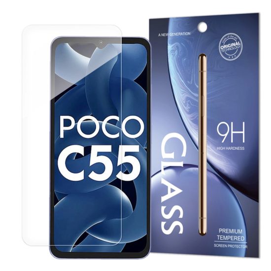 Xiaomi Redmi 11A / Poco C55 / Redmi 12C Kijelzővédő Üvegfólia - Standard Tempered Glass 9H