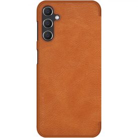 Samsung Galaxy A14 5G / Galaxy A14 Tok - Nillkin Qin Leather - Barna   Samsung Galaxy A14 5G / Galaxy A14 Tok - Nillkin Qin Leather - Barna
