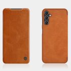 Samsung Galaxy A14 5G / Galaxy A14 Tok - Nillkin Qin Leather - Barna