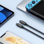 Baseus Tungsten Gold USB C - USB C Kábel - 3m 240W - Fekete