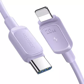   Joyroom USB-C - Lightning Multi-Color Kábel - 1.2m 20W - Lila
