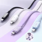 Joyroom USB-C - Lightning Multi-Color Kábel - 1.2m 20W - Kék