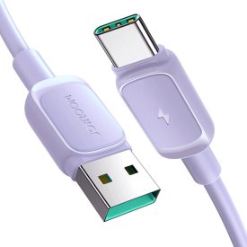 Joyroom USB-A - USB-C A14 Kábel - 1.2m 3A - Lila Joyroom USB-A - USB-C A14 Kábel - 1.2m 3A - Lila
