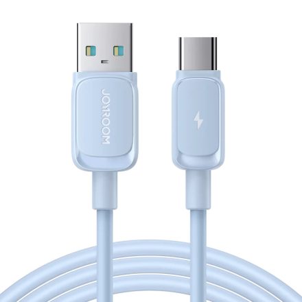 Joyroom USB - USB-C LED Kábel - 1.2m 3A - Kék