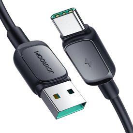 Joyroom USB-A - USB-C A14 Kábel - 1.2m 3A - Fekete Joyroom USB-A - USB-C A14 Kábel - 1.2m 3A - Fekete