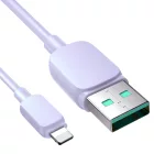 Joyroom Multi-Color USB-A - Lightning Kábel - 1.2m 2.4A - Lila