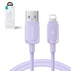 Joyroom Multi-Color USB-A - Lightning Kábel - 1.2m 2.4A - Lila