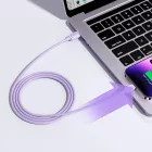 Joyroom Multi-Color USB-A - Lightning Kábel - 1.2m 2.4A - Lila