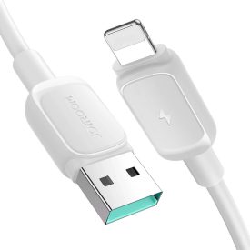 Joyroom Multi-Color USB-A - Lightning Kábel - 1.2m 2.4A - Fehér   Joyroom Multi-Color USB-A - Lightning Kábel - 1.2m 2.4A - Fehér
