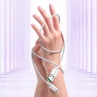 Joyroom Multi-Color USB-A - Lightning Kábel - 1.2m 2.4A - Fehér