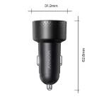 Joyroom JR-CCD02 Autós Töltő 2xUSB-C 70W - Kijelzővel - Fekete