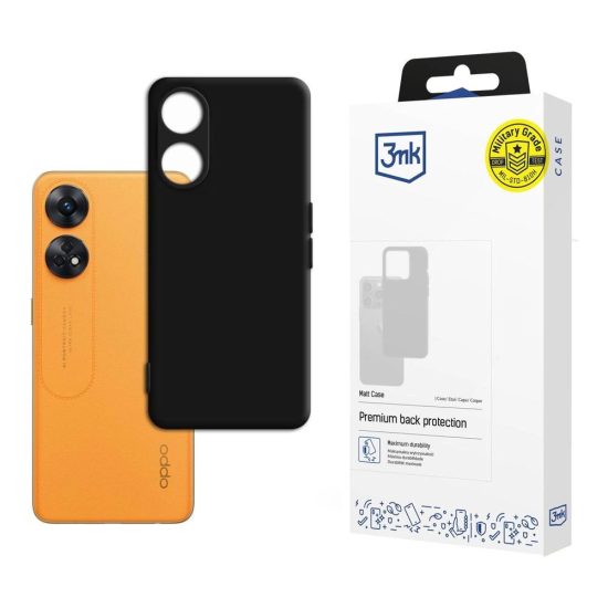 Oppo Reno 8T 4G Tok - 3mk Matt Case - Fekete