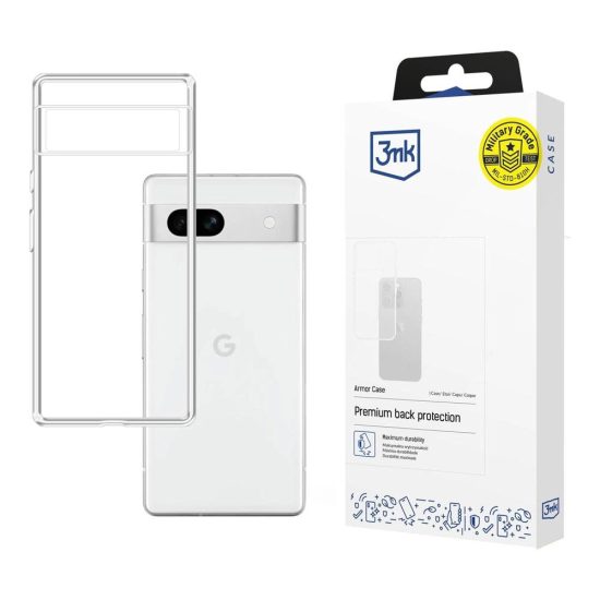Google Pixel 7A 5G Tok - 3mk Armor Case - Átlátszó