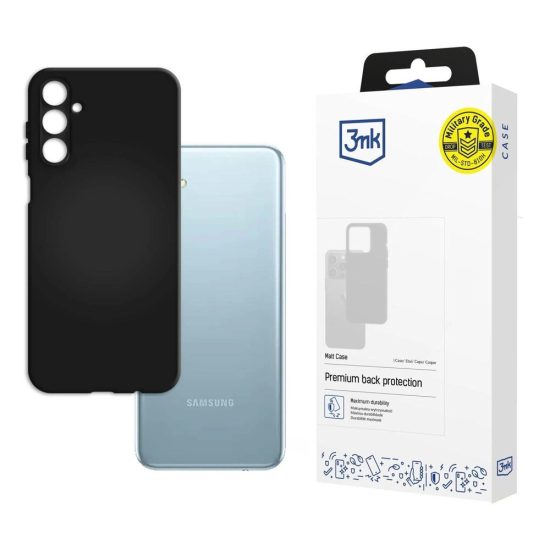 Samsung Galaxy M14 Tok - 3mk Matt Case - Fekete