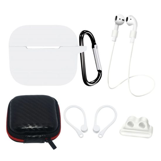AirPods 3 Szilikon Tok Készlet - Fehér
