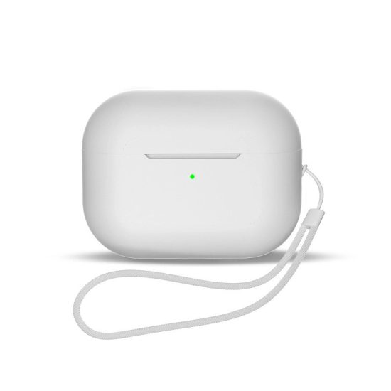 AirPods 3 Tok - Silicone Case + Hordszíj - Fehér