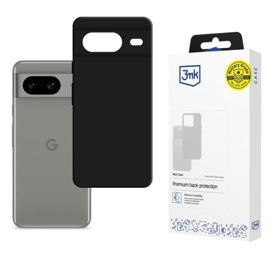 Google Pixel 8 5G Tok - 3mk Matt Case - Fekete