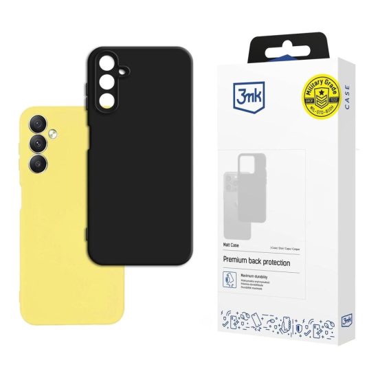 Samsung Galaxy A24 4G Tok - 3mk Matt Case - Fekete