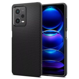 Xiaomi Redmi Note 12 Pro 5G / Poco X5 Pro 5G Tok - Spigen Liquid Air - Fekete   Xiaomi Redmi Note 12 Pro 5G / Poco X5 Pro 5G Tok - Spigen Liquid Air - Fekete