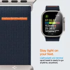 Apple Watch (42/44/45/49mm) Óraszíj - Spigen Lite Fit Ultra - Fekete