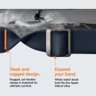 Apple Watch (42/44/45/49mm) Óraszíj - Spigen Lite Fit Ultra - Fekete