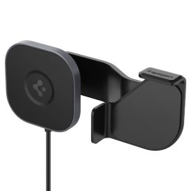 Spigen ITT90W OneTap MagSafe Autós Töltő Tesla Modellekhez - Kijelzőre - Fekete   Spigen ITT90W OneTap MagSafe Autós Töltő Tesla Modellekhez - Kijelzőre - Fekete