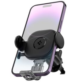 Spigen UTS12 OneTap Autós Tartó - Szellőzőrácsba - Fekete   Spigen UTS12 OneTap Autós Tartó - Szellőzőrácsba - Fekete