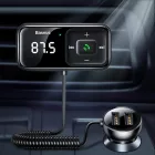 Wireless S-16 Bluetooth FM Transmitter + Töltő - Fekete