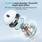 Joyroom JR-EW01 Vezetékes Fülhallgató - 3,5mm - Fehér