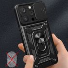 iPhone 15 Pro Tok - Hybrid Armor Camshield - Kék