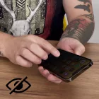 iPhone 15 Plus Kijelzővédő Üvegfólia - Wozinsky Privacy Glass - Fekete