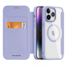 iPhone 15 Pro Max Tok - Dux Ducis Skin X Pro + MagSafe - Lila   iPhone 15 Pro Max Tok - Dux Ducis Skin X Pro + MagSafe - Lila