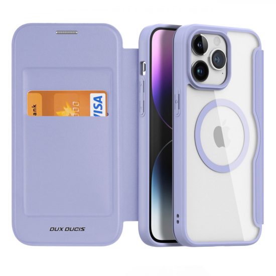 iPhone 15 Pro Max Tok - Dux Ducis Skin X Pro + MagSafe - Lila