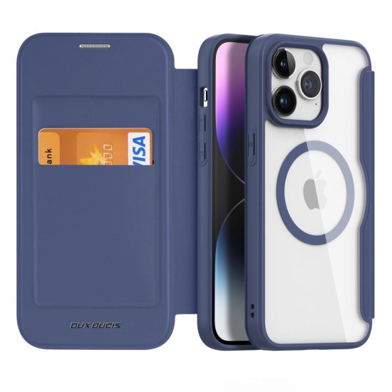 iPhone 15 Pro Tok - Dux Ducis Skin X Pro + MagSafe - Kék