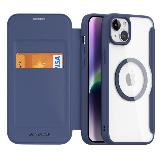 iPhone 15 Plus Tok - Dux Ducis Skin X Pro + MagSafe - Kék