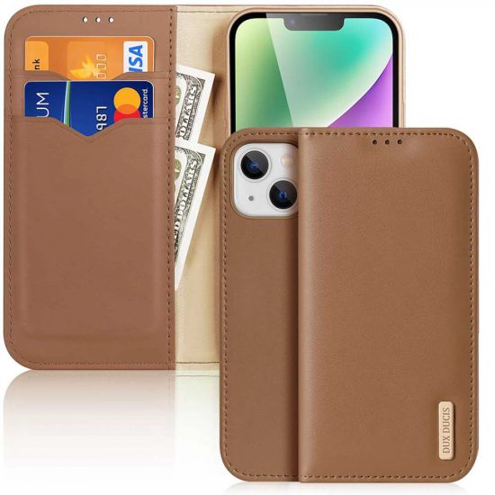 iPhone 15 Plus Tok - Dux Ducis Hivo - Barna