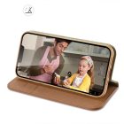 iPhone 15 Plus Tok - Dux Ducis Hivo - Barna