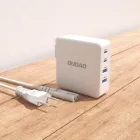 Dudao Hálózati GaN Gyorstöltő - 2x USB + 2x USB-C - 5A 100W - Fehér