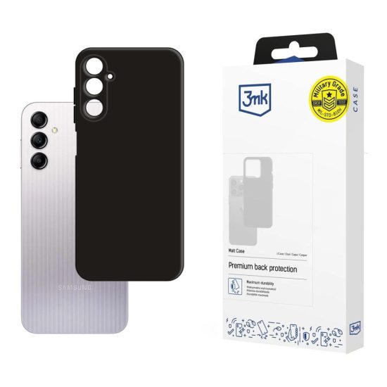 Samsung Galaxy A14 5G Tok - 3mk Matt Case - Fekete