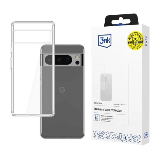 Google Pixel 8 5G Tok - 3mk Armor Case - Átlátszó