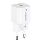 Wozinsky GaN Hálózati Töltő 33W - USB-A + USB-C - Fehér